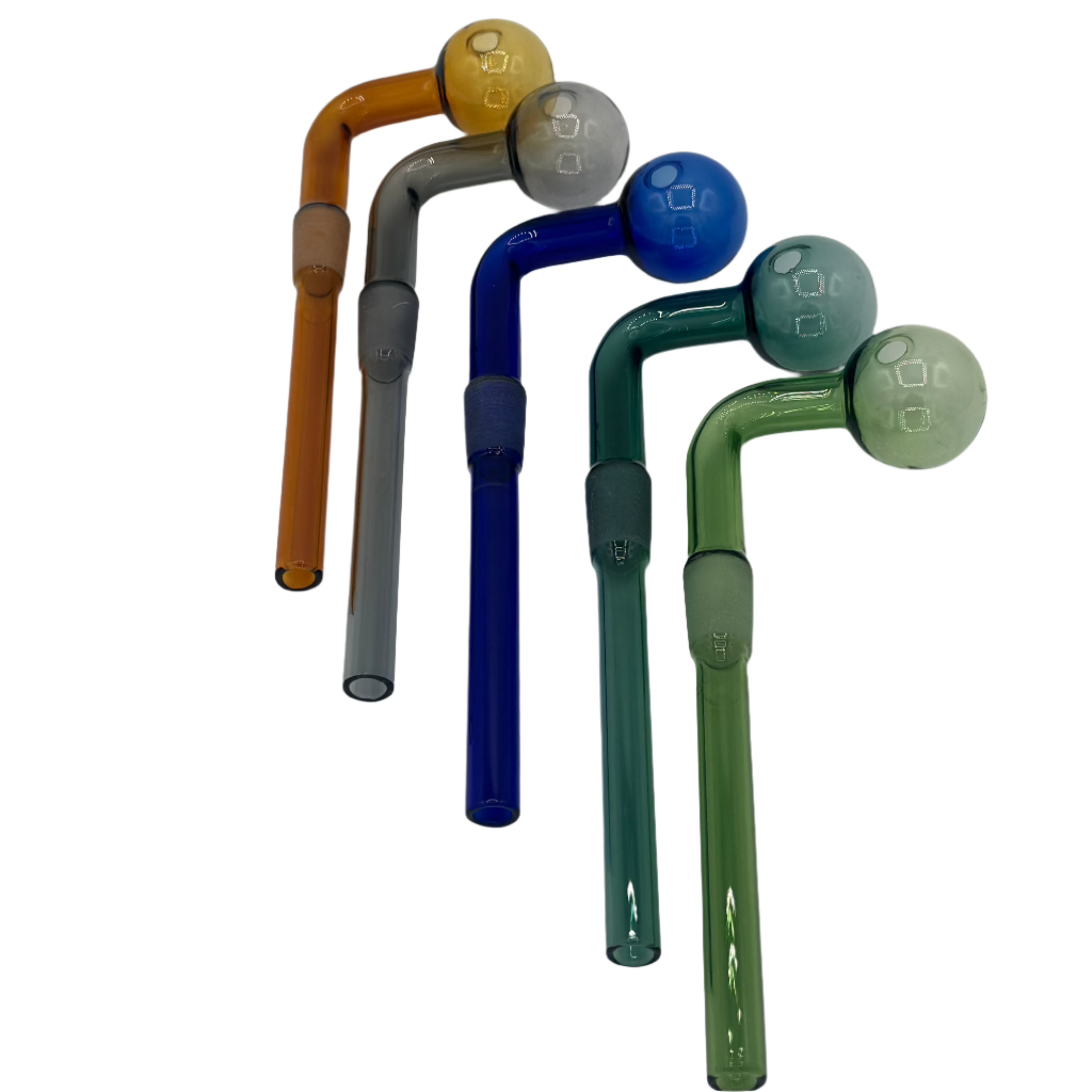 Colored Oil Burner Downstem Attachment 90D | pack of 2 each color | PACK OF 10 | Main image