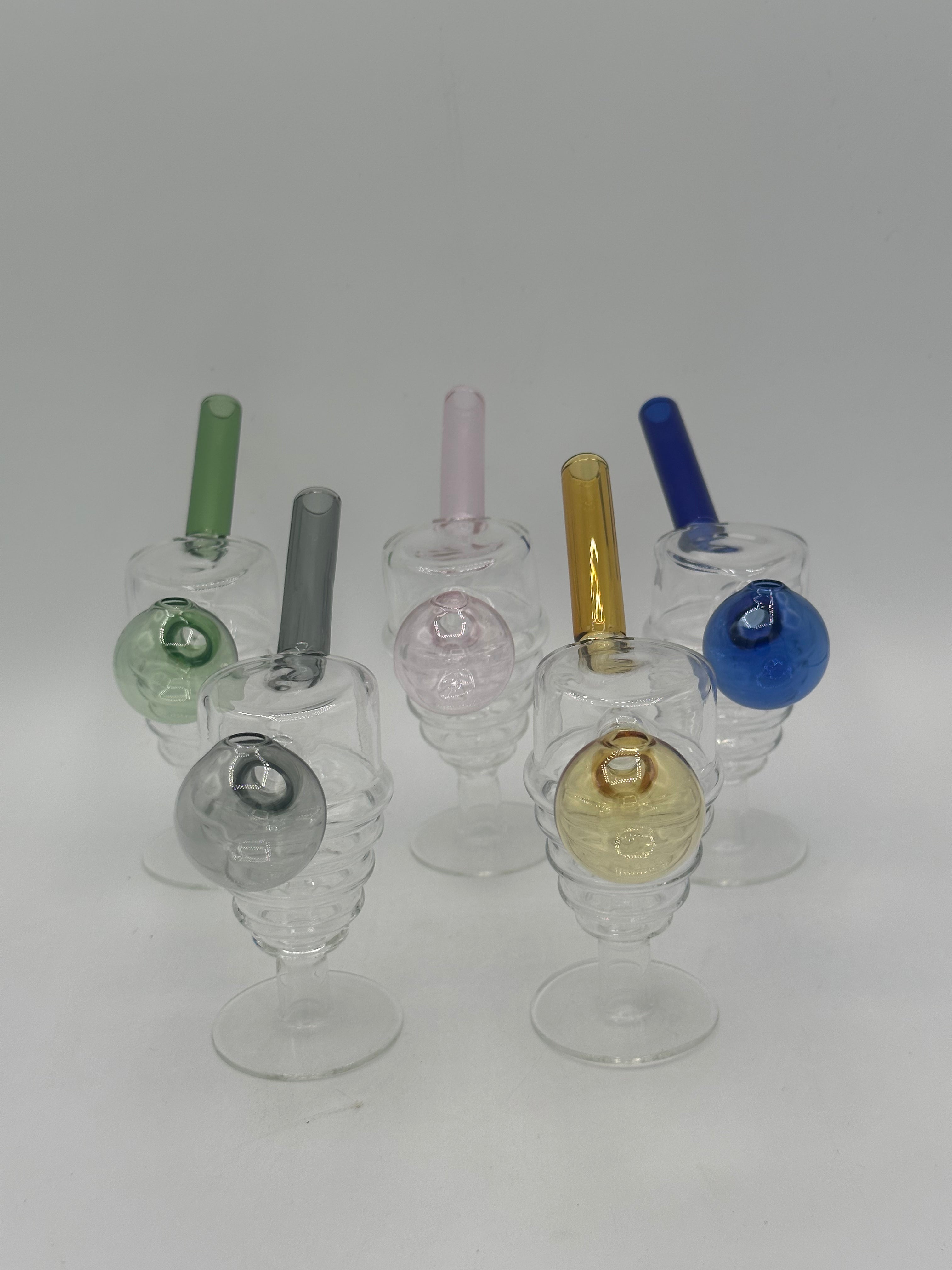 Small Fumed Glass Oil Burner | 5 Colors