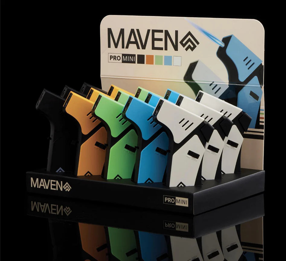 MAVEN - Maven PRO MINI | Torch Lighters | 15 Units / Display | Display