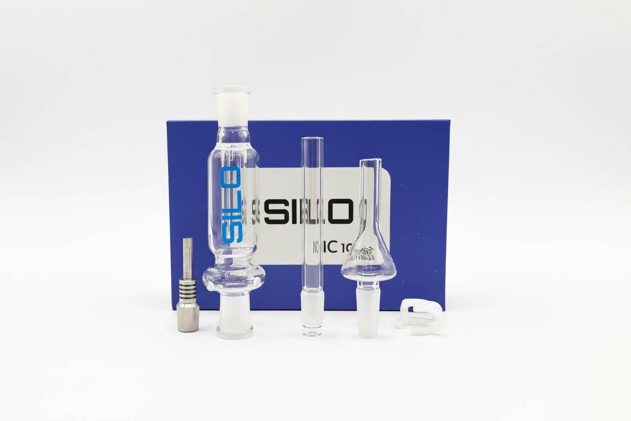 SILO - 4" Nectar Collector With Tips| 10MM | Single Unit Main image