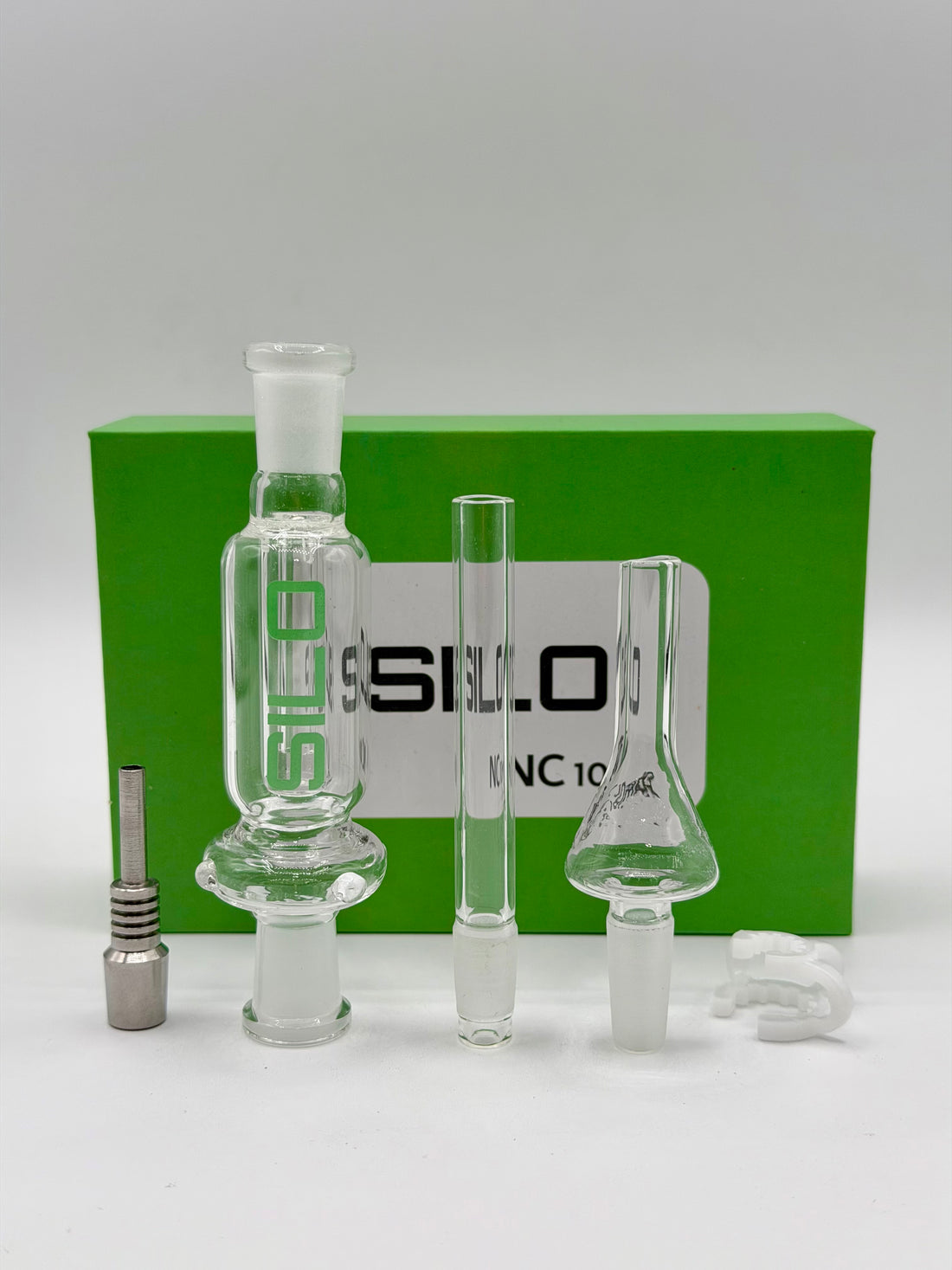 SILO - 4" Nectar Collector With Tips| 10MM | Single Unit