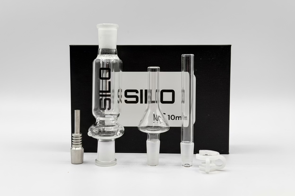 SILO - 4" Nectar Collector With Tips| 10MM | Single Unit