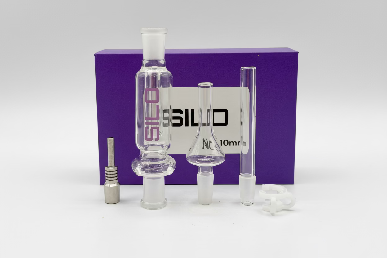 SILO - 4" Nectar Collector With Tips| 10MM | Single Unit