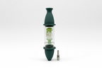Silo Glass Silicon Nectar Collector with Glass Matrix Perk & Titanium Tip | Single Unit