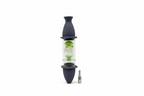 Silo Glass Silicon Nectar Collector with Glass Matrix Perk & Titanium Tip | Single Unit