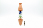 Silo Glass Silicon Nectar Collector with Glass Matrix Perk & Titanium Tip | Single Unit