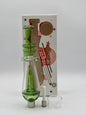 Nectar Collector with Pyramid perc with screw-on ceramic tip comes with dish |
