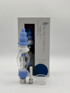 Nectar Collector - Curved Glass Nectar Collector with Screw-On Ceramic Tip & Dish Bowl | Single Unit