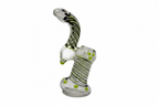 Clear bubbler with swirl  design | 5 Inch | 130gm