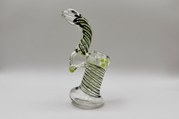 Clear bubbler with swirl  design | 5 Inch | 130gm
