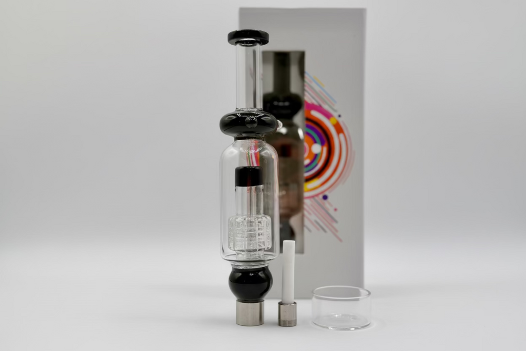 Nectar collector - Nector Collector with Matrix | Include ceramic tip, titanium tip & Dish | Single Unit