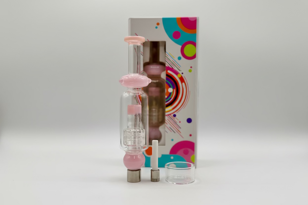 Nectar collector - Nector Collector with Matrix | Include ceramic tip, titanium tip & Dish | Single Unit