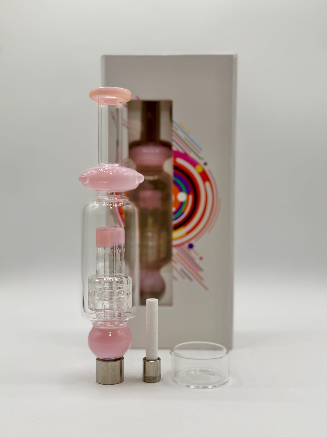 Nectar collector - Nector Collector with Matrix | Include ceramic tip, titanium tip & Dish | Single Unit