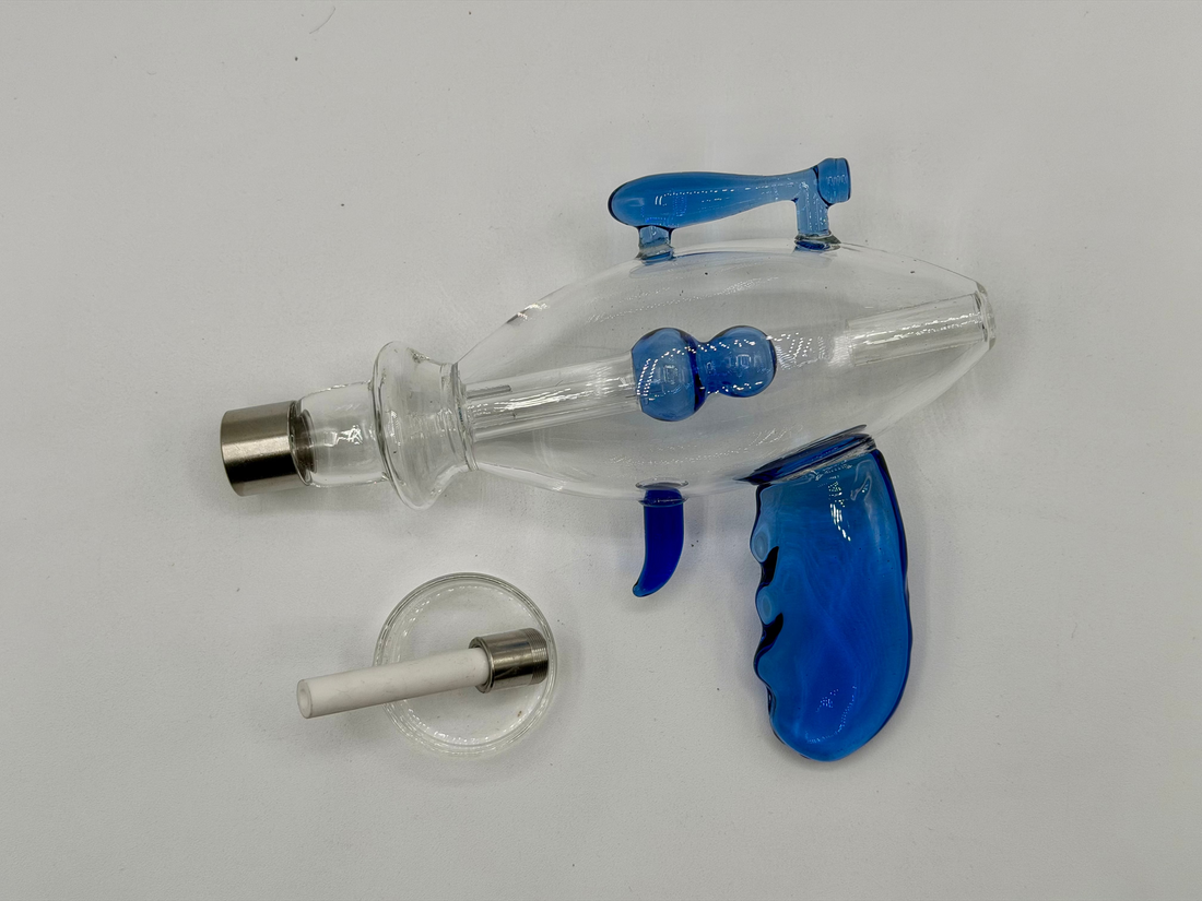 Nectar Collector - Gun Style Nectar Collector with Ceramic Tip and Glass Dish | Single Unit