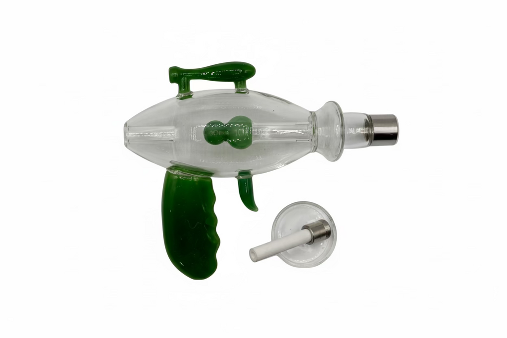 Nectar Collector - Gun Style Nectar Collector with Ceramic Tip and Glass Dish | Single Unit