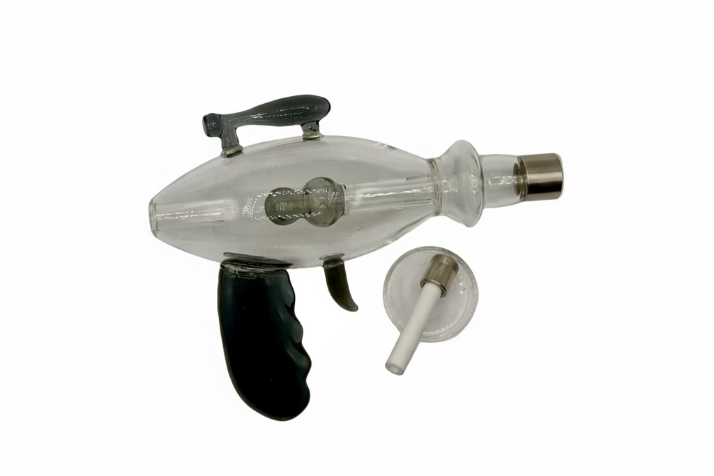 Nectar Collector - Gun Style Nectar Collector with Ceramic Tip and Glass Dish | Single Unit