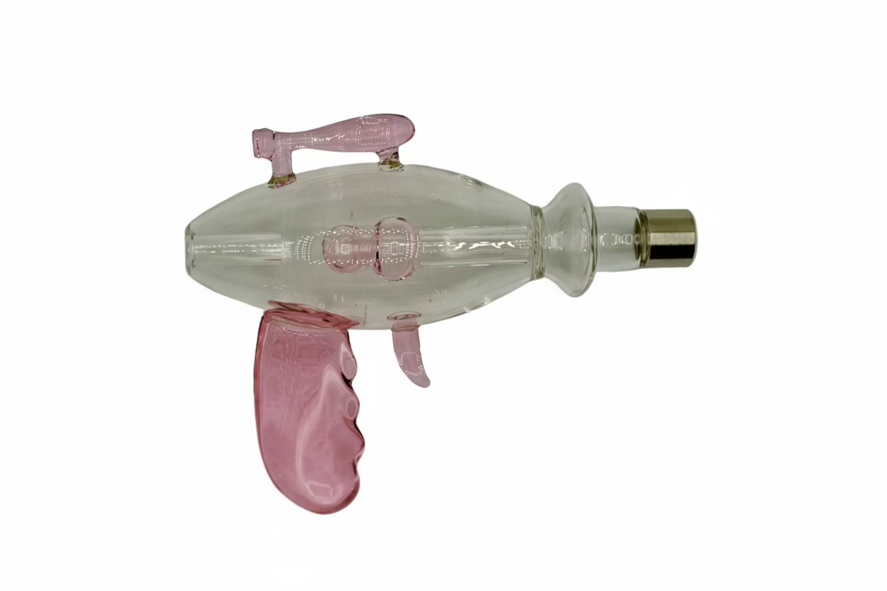 Nectar Collector - Gun Style Nectar Collector with Ceramic Tip and Glass Dish | Single Unit