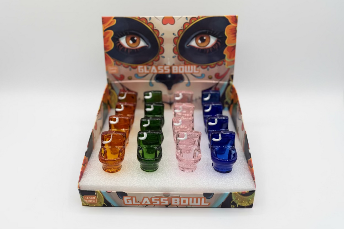 Toilet seat glass Bowl Piece | Assorted Colors | Box of 16pcs | BOX