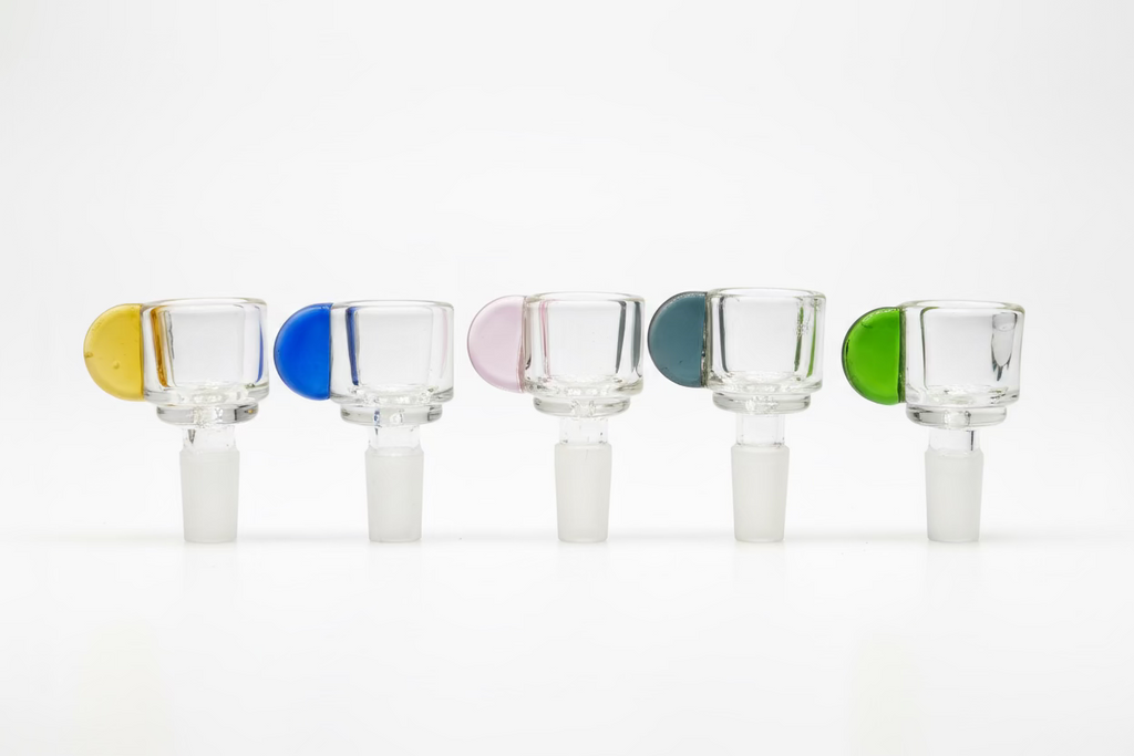 Glass Bowl Piece – Clear Bowl w/ Flat Handle & Screen | 9pc Box