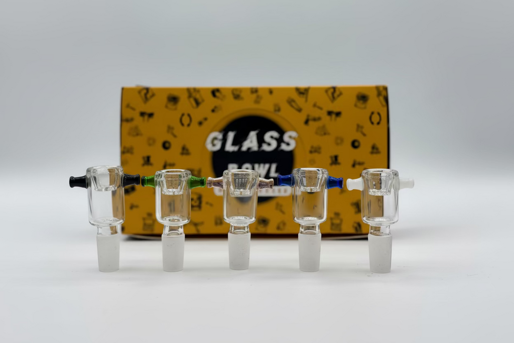 Glass Bowl Piece – Handcrafted with Dual Handles