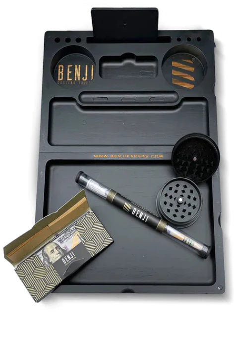 Benji Bankroll Bamboo Rolling Tray Kit | Accessories