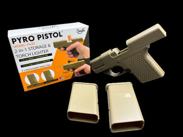 PYRO PISTROL TORCH LIGHTER | 2-in-1 Storage & Torch Lighter | Includes 2 Magazines| $8.50/pc