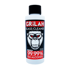 GRILAH ISO Glass Cleaner 4oz bottle for deep cleaning bongs, rigs, and glassware with fast-acting, odor-removing formula.