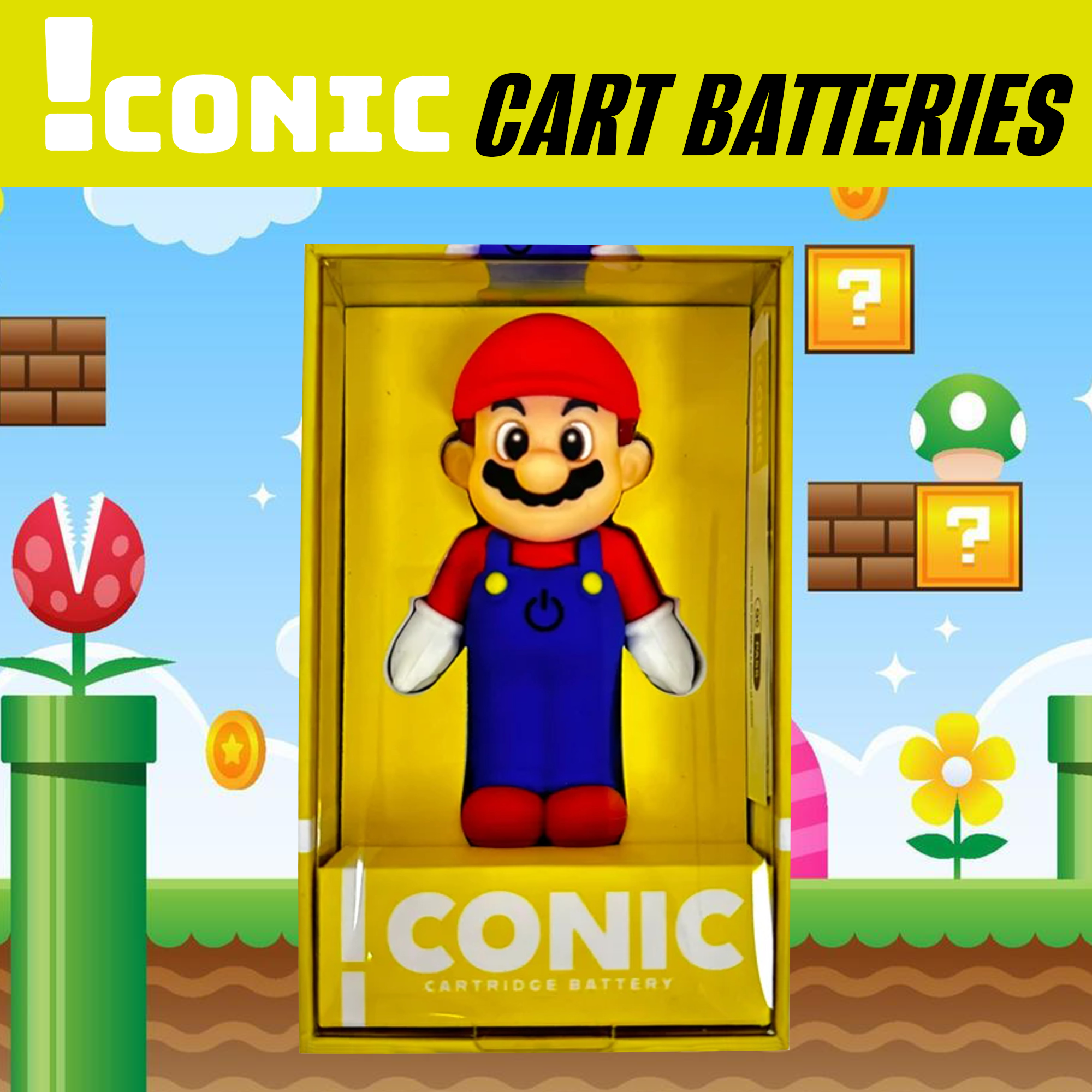 Iconic - Game Character Cartridge Battery | USB-C & 510 Thread | Single Unit