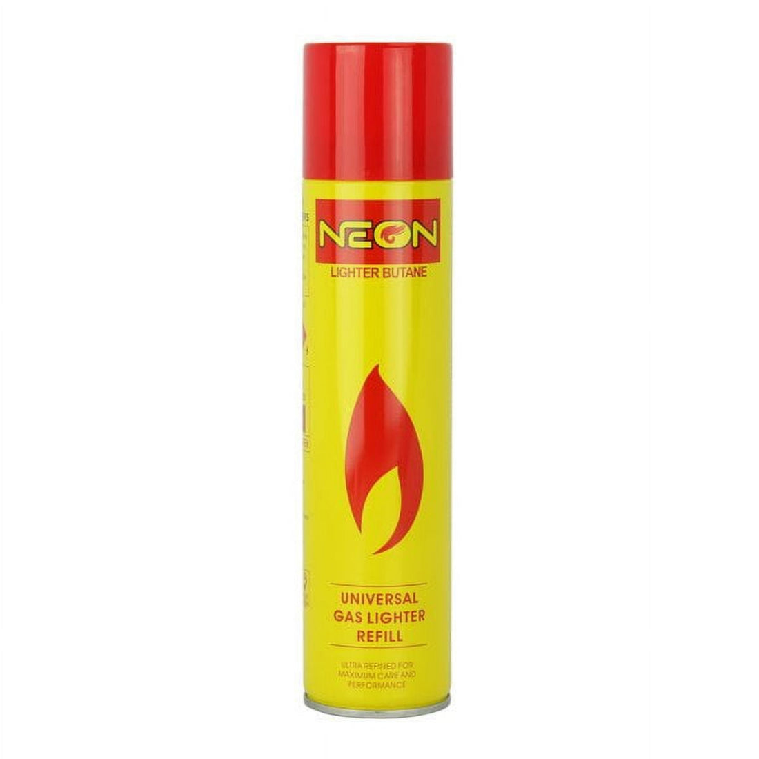 Ignitus Universal Gas Butane Refill 300ml 12CT in Yellow packaging for lighters and torches
