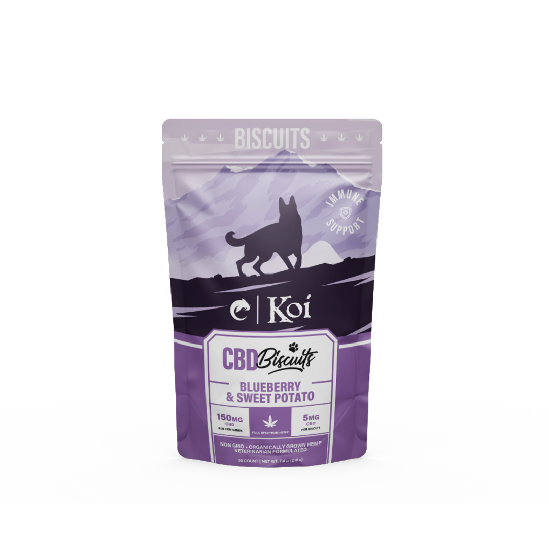Koi CBD Dog Biscuit | 30 Count/Pouch – Wholesale pet products