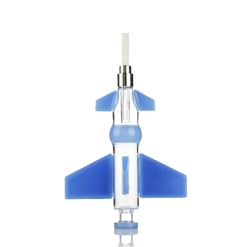 Nectar Collector - Jet Aircraft Design Nectar Collector with Ceramic Tip & Glass Dish | Single Unit