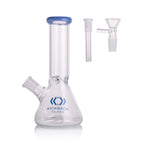 Kickback Glass 8'' Beaker Bong with Colored Lip – Wholesale Smoking Accessories|KB1036