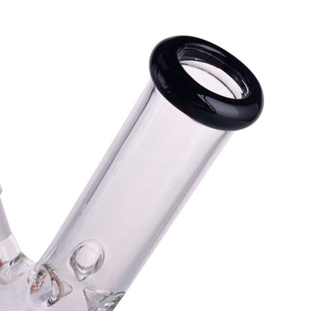 Kickback Glass 8'' Beaker Bong with Colored Lip – Wholesale Smoking Accessories|KB1036