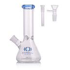 Kickback Glass 8'' Beaker Bong with Colored Lip – Wholesale Smoking Accessories|KB1036