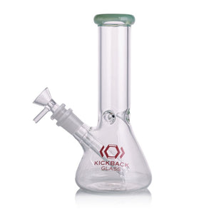 8 inch beaker bong with colored lip, entry-tier wholesale water pipe