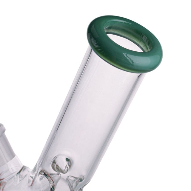 Kickback Glass 8'' Beaker Bong with Colored Lip – Wholesale Smoking Accessories|KB1036