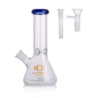 Kickback Glass 8'' Beaker Bong with Colored Lip – Wholesale Smoking Accessories|KB1036