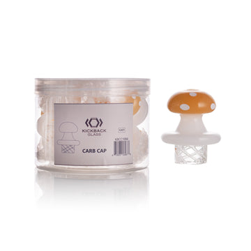 KICKBACK GLASS - Mushroom head Carb caps | 12units/Jar| JAR