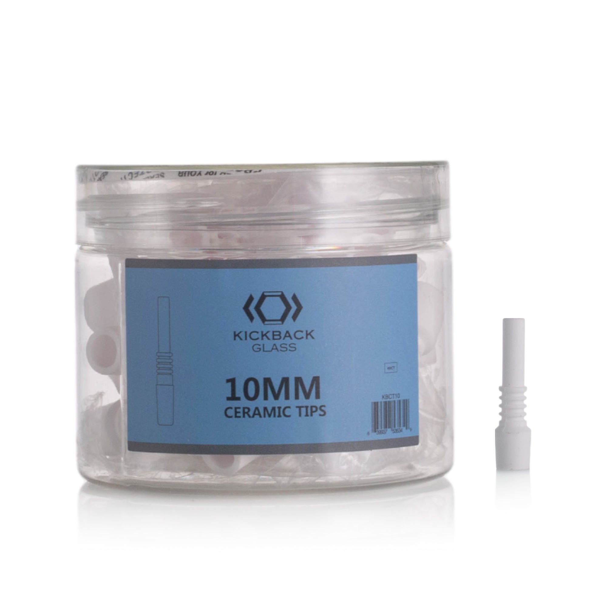 KICKBACK GLASS - 10MM CERAMIC TIPS | 40/Jar Main image