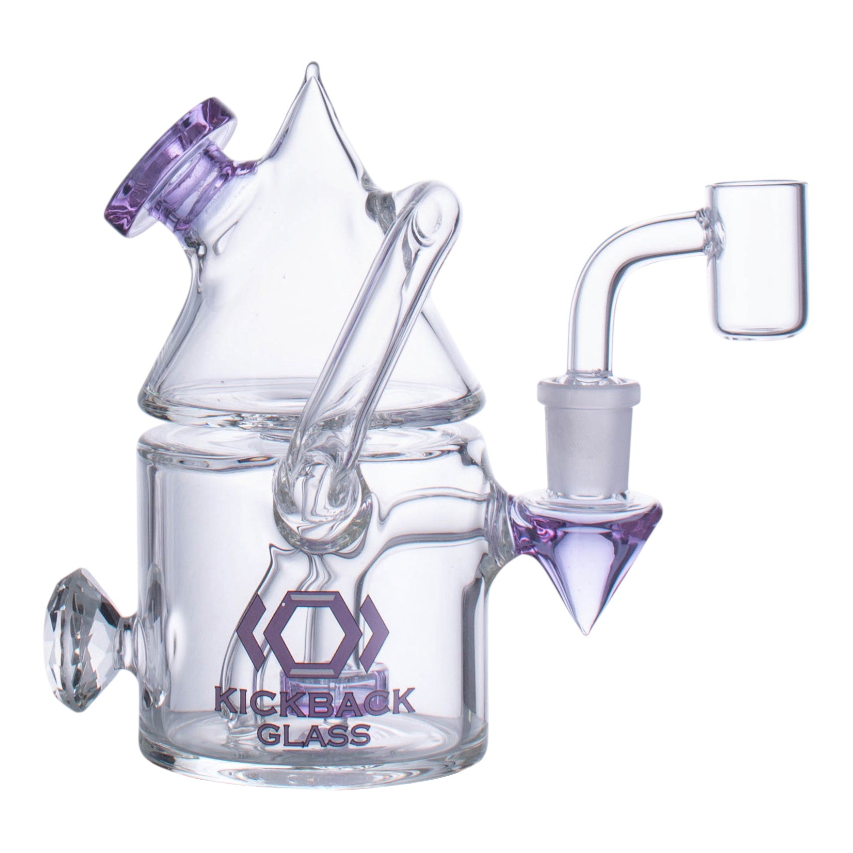 KICKBACK GLASS - Diamond Button Rig | KBRI1020
