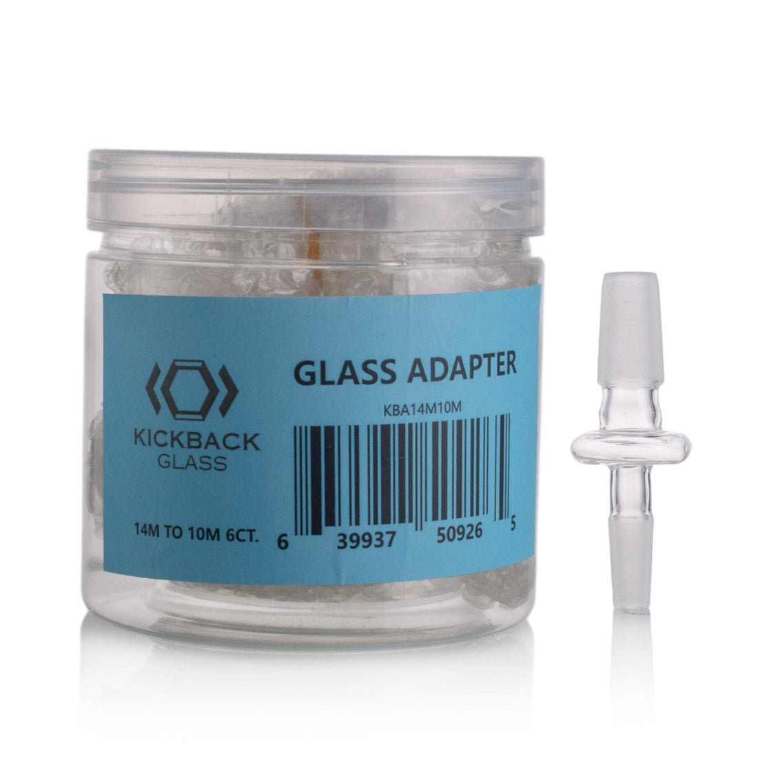 KICKBACK GLASS 14MM to 10MM Male Adapter