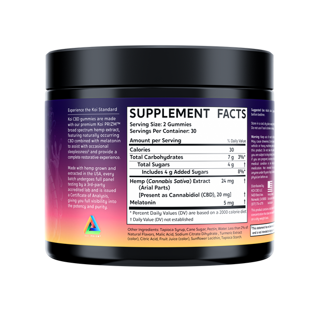 Koi Broad Spectrum CBD Gummies | 20 COUNT Secondary image