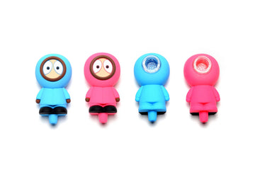Silicone Kenny Style Pipe - Hand Pipe | Assorted 2 Colors