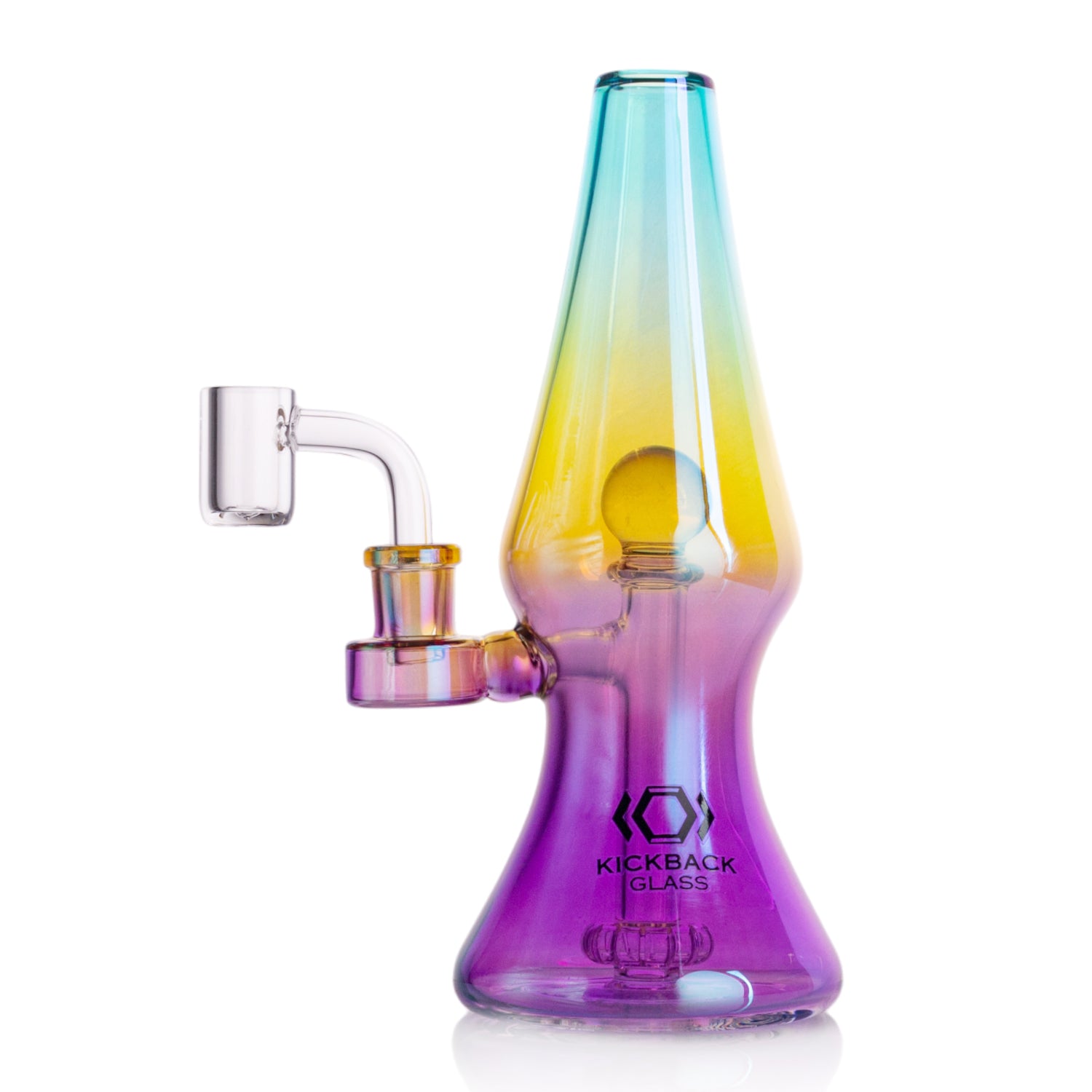 Water Pipe with Banger - KICKBACK GLASS Lava Lamp Design | Wholesale Smoking Accessories Distributor in California | KB1038 Secondary image