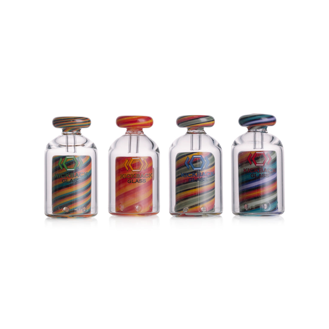 Kickback Glass attachment for Huni Badger – bent neck borosilicate glass accessory for smooth dabs