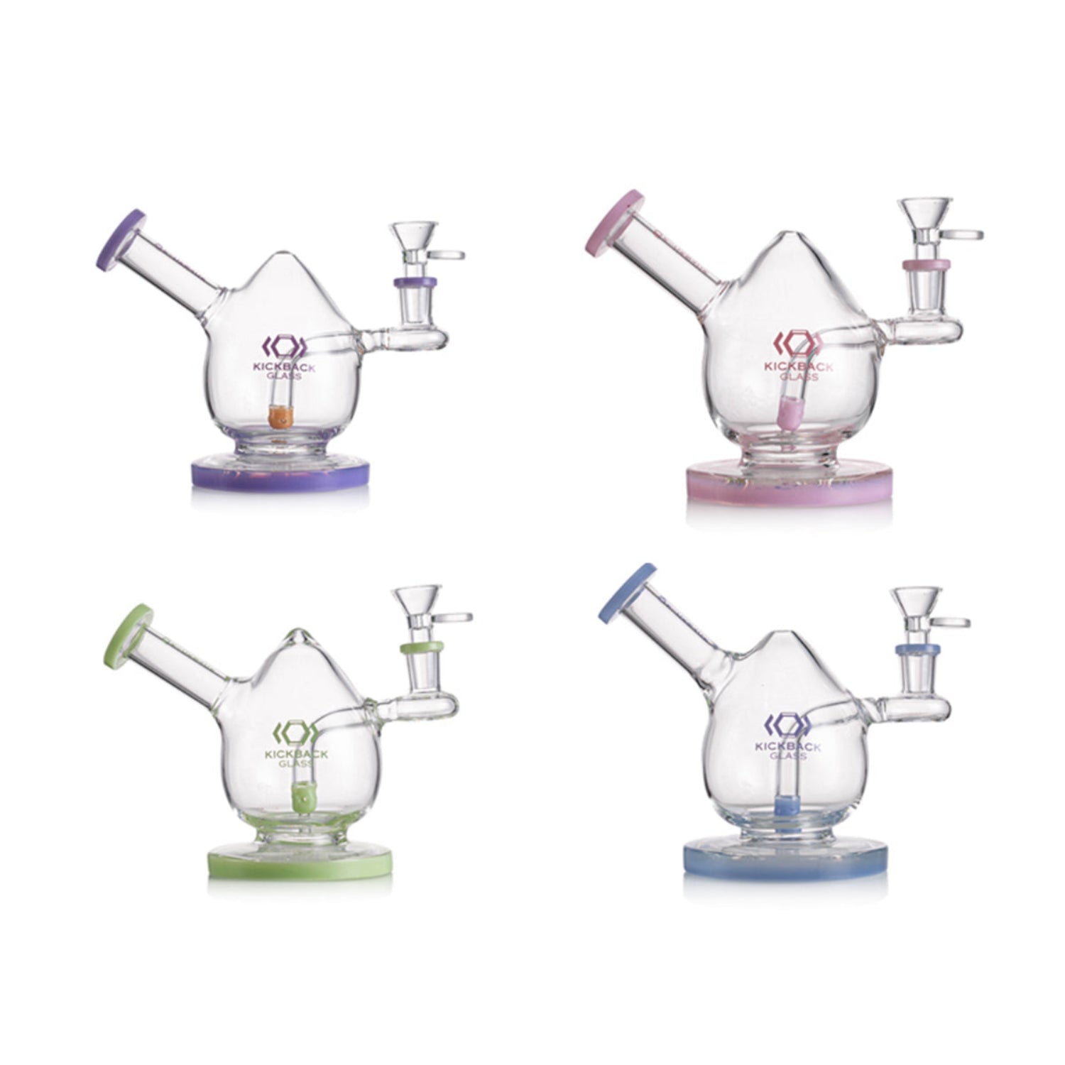 Kickback Glass egg shape waterpipe with bowlpiece Main image