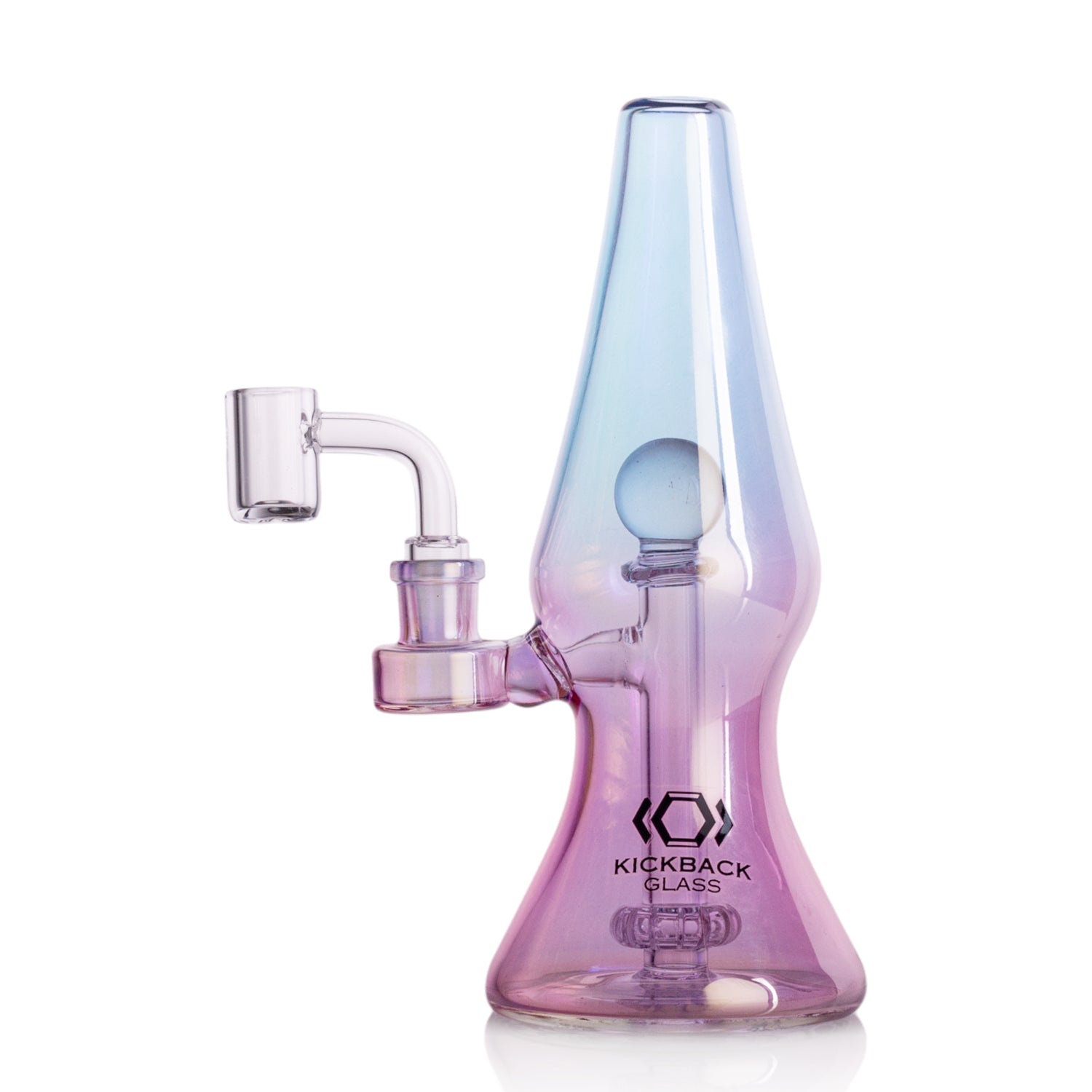 Water Pipe with Banger - KICKBACK GLASS Lava Lamp Design | Wholesale Smoking Accessories Distributor in California | KB1038 Main image