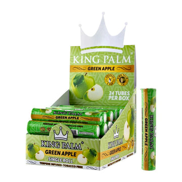 King Palm Wraps - Mini Roll Singles - Green Apple