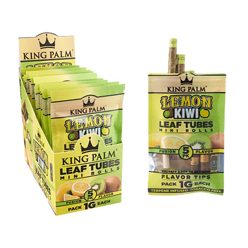 King Palm-Leaf Tubes-Mini Rolls-1G size-Lemon Kiwi