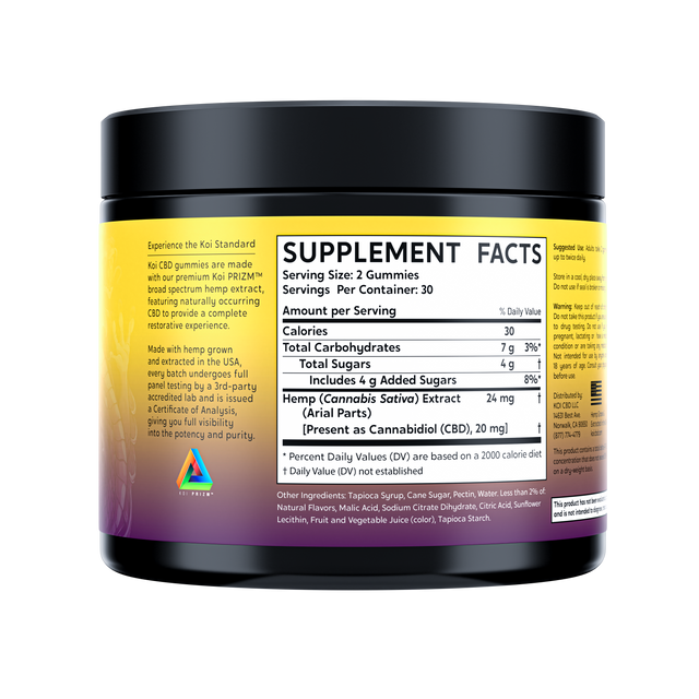 Koi Broad Spectrum CBD Gummies | 60 COUNT